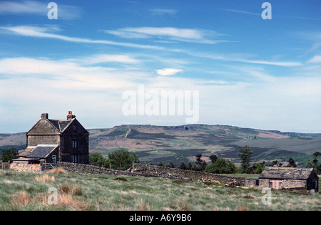 "Weißer Rand" Lodge am entfernten Moorland in Derbyshire "Great Britain" Stockfoto