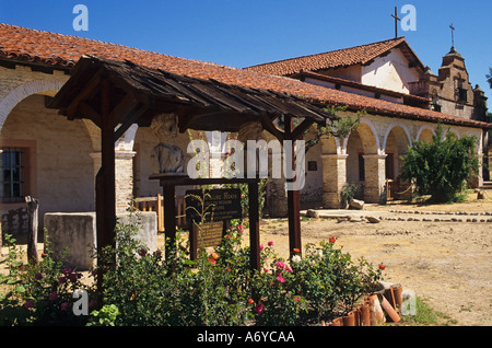 California Central Coast Mission San Antonio de Padua betrieben 1771, 1845 Stockfoto