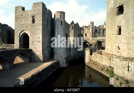 Wales Schloss Raglan Oliver Cromwell Krieg Royalist Stockfoto