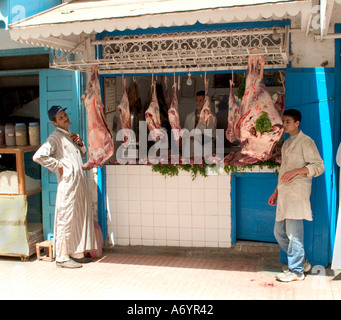 Metzger, die ständigen externen Shop Essaouira Marokko Stockfoto