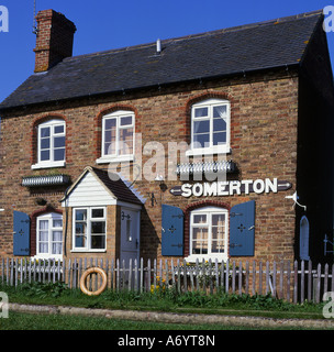 Schleusenwärter Ferienhaus am Oxford-Kanal an der Somerton Oxfordshire in England Stockfoto