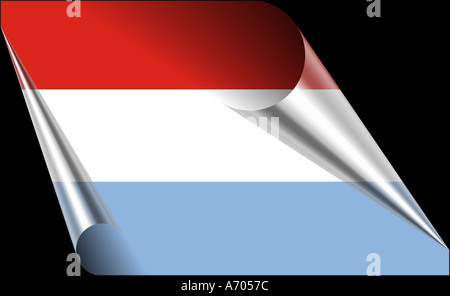 luxemburgische Flagge Luxemburg Stockfoto