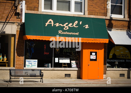Engels Restaurant, Clark Street, Chicago IL Stockfoto