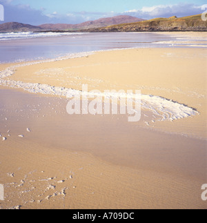 Strand bei Ebbe Isle of Harris äußeren Hebriden Scotland Stockfoto