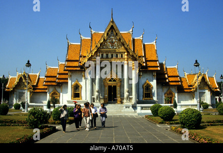 Wat Benchamabophit Dusitvanaram Thai Tempel Bangkok Thailand Stockfoto