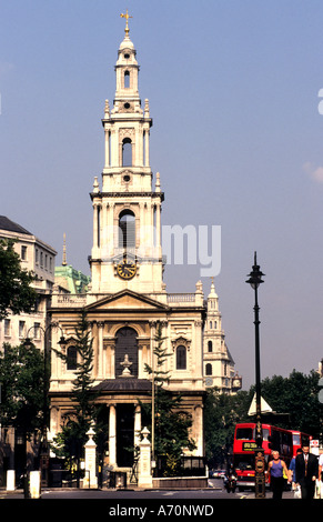 St Mary Strand Church Strand Fleet Street Holborn Victorian Gothic London. Stockfoto