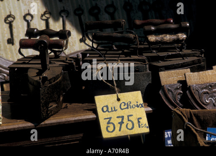 Europa, Belgien, Brüssel-Place De La Grande Sablon, Flohmarkt Stockfoto