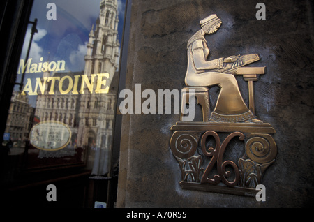 Europa, Belgien, Brüssel berühmt Spitze Shop, Grande Place Stockfoto