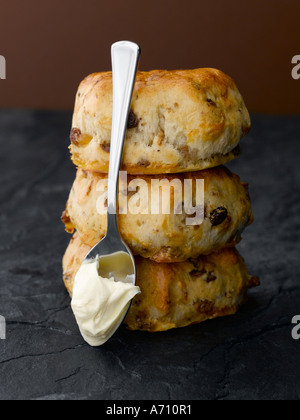 Scones und Creme - high-End Hasselblad 61mb digitales Bild Stockfoto