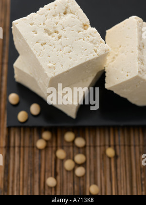 Tofu und Soja-Bohnen - high-End Hasselblad 61mb digitales Bild Stockfoto