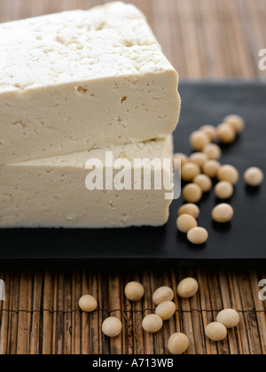 Tofu und Soja-Bohnen - high-End Hasselblad 61mb digitales Bild Stockfoto