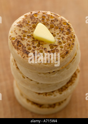 Stapel von heißem Fladenbrot und zerlassener Butter - high-End Hasselblad 61mb digitales Bild Stockfoto