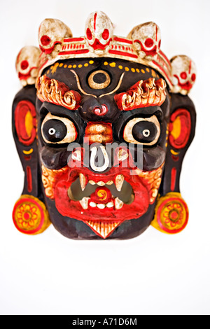 Maske des Hindu-Gottes aus Nepal Stockfoto