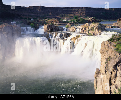 Shoshone Falls Kaskaden in Schritten in der Nähe von Twin Falls Idaho Stockfoto