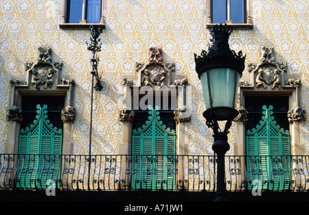 Europa Spanien Espagna Catalunya Catalonia Barcelona Casa Antoni Amatller Stockfoto