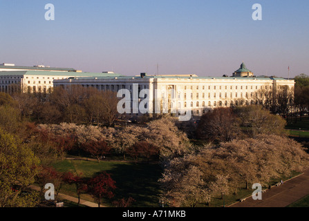 Washington DC, das Dirkson Senate Government Office Building von oben. Stockfoto