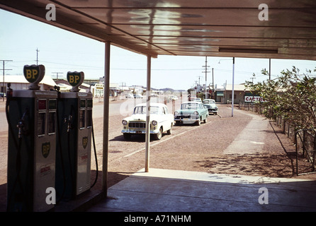 Transport/Transport, Autos, Tankstellen, BP-Station, Australien 1963, Stockfoto