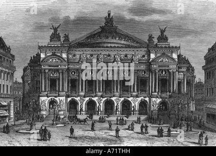 Geographie/Reise, Frankreich, Paris, Anbauten, Oper, erbaut von Charles Garnier, zwischen den Jahren von den Jahren von Stockfoto