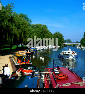 Fluss Great Ouse in Ely, Cambridgeshire, England Stockfoto