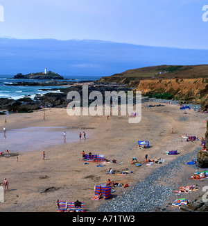 Godrevy Strand in Cornwall England (in der Nähe von Hayle) Stockfoto