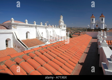 La Merced links und San Felipe Neri Sucre Bolivien Stockfoto