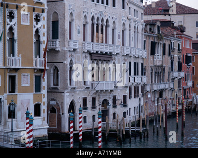 Paläste am Canal grande in Venedig Stockfoto