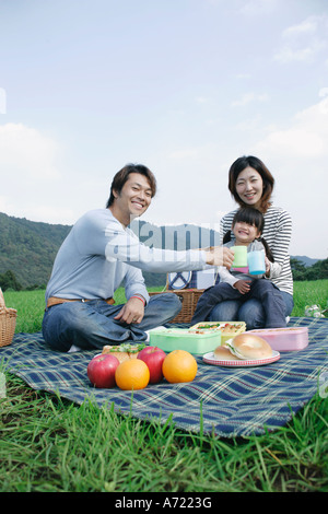 Familie Picknick Stockfoto