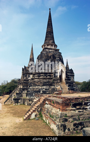 Chedi des Wat Phra Si Sanphet, ein buddhistischer Tempel in Ayutthaya, Thailand. Stockfoto