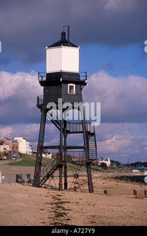 Viktorianische Leuchtturm Leuchtfeuer Strukturen Lichtgestalten Dovercourt Essex England Stockfoto