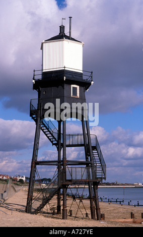 Viktorianische Leuchtturm Leuchtfeuer Strukturen Lichtgestalten Dovercourt Essex England Stockfoto