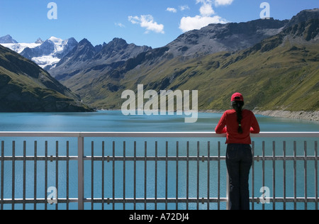 Lac de Moiry Stockfoto