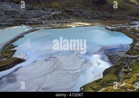 Moiry See in den Schweizer Alpen Stockfoto