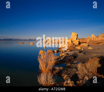 Stein-Formationen sind typisch für Mono Lake Stockfoto