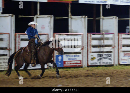 Cowboy texanischen Rodeo in Bandera Texas Stockfoto