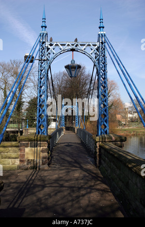 Die Mühle-Hängebrücke bei Royal Leamington Spa, Warwickshire, England Stockfoto