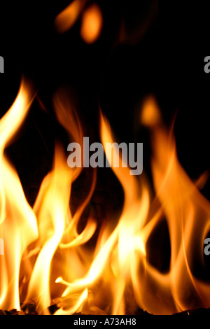 Flammen Stockfoto