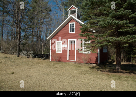 Dorchester, New Hampshire USA, historischen New England, alten Schulhaus Stockfoto