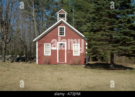 Dorchester, New Hampshire USA, historischen New England, alten Schulhaus Stockfoto