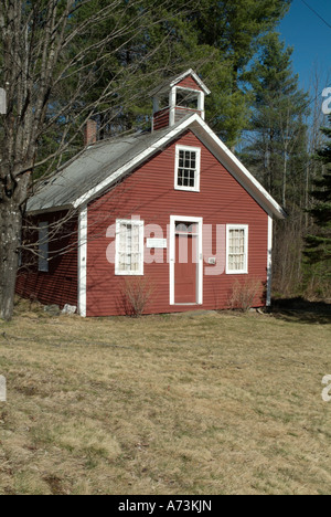 Dorchester, New Hampshire USA, historischen New England, alten Schulhaus Stockfoto