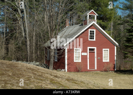 Dorchester, New Hampshire USA, historischen New England, alten Schulhaus Stockfoto