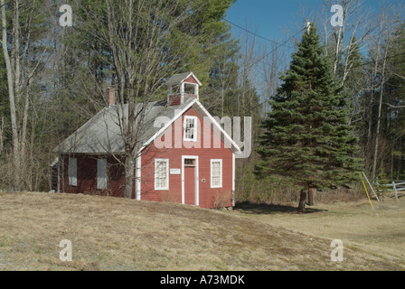 Dorchester, New Hampshire USA, historischen New England, alten Schulhaus Stockfoto