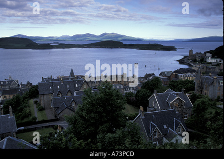 Schottland, Oban, Übersicht Stockfoto