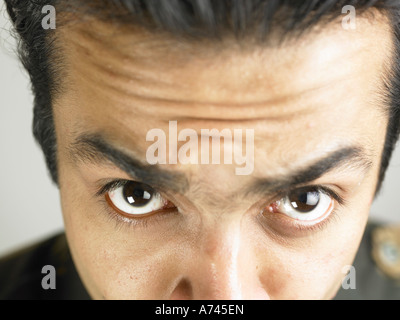 Nahaufnahme des Mannes in wütenden Ausdruck Herr #702A Stockfoto