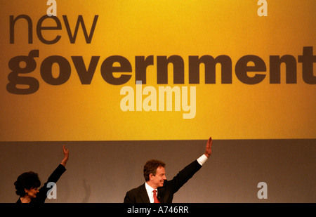 LABOUR PARTY SIEG WAHLNACHT MAI 1997 Stockfoto