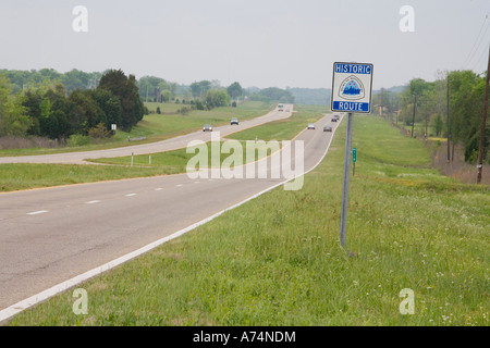 Route der 1965 Selma Montgomery Bürgerrechte März Stockfoto