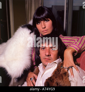 SONNY und CHER US-Musik-Duo im Jahr 1966. Foto Tony Gale Stockfoto