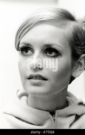 TWIGGY - UK-Mode-Modell tragen Design von Jeff Banks im Mai 1967.  Foto Tony Gale Stockfoto