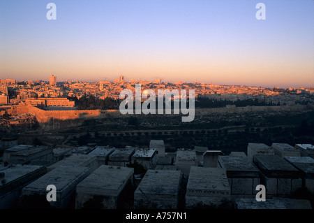 Israel-Jerusalem-Blick über die Altstadt Stockfoto