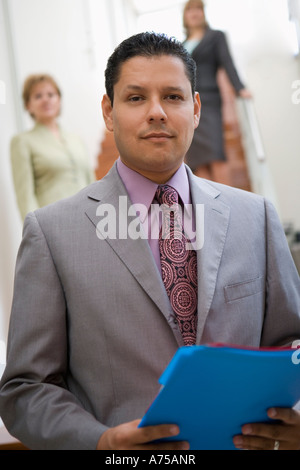 Geschäftsmann, runzelt die Stirn Stockfoto