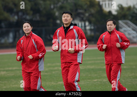 Athleten, Joggen Stockfoto